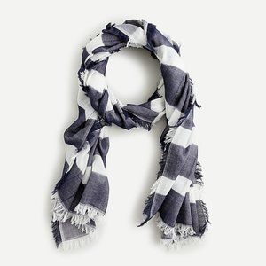 J.Crew Lightweight fringe-trim scarf AW355